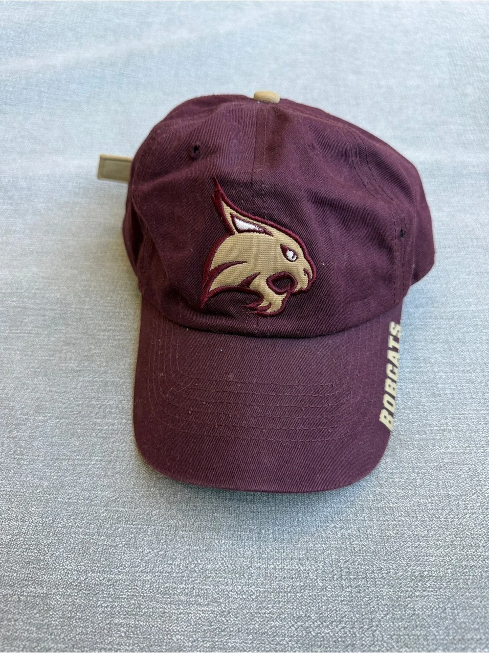 Maroon Bobcats Embroidered Baseball Cap